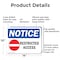 Signmission Restricted Access OSHA Notice Sign, Aluminum, 14in W x 10in L, 2PK OS-2PACK-NS-A-1014-L-18072 - alternate 4